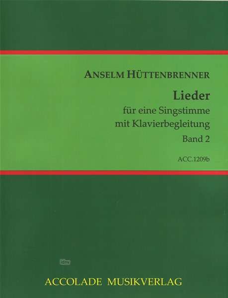 Anselm Hüttenbrenner: Lieder Band 2, Noten