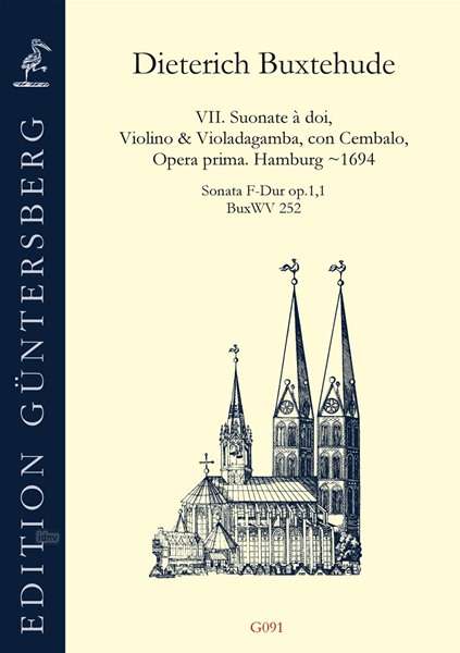 Dieterich Buxtehude: Sonata F-Dur op.1,1 BuxWV 252, Noten