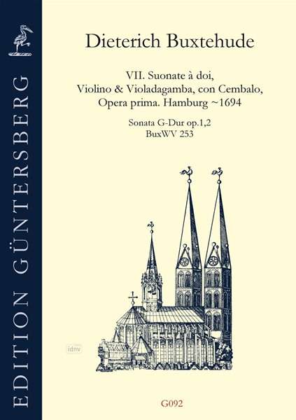 Dieterich Buxtehude: Sonata G-Dur op.1,2 BuxWV 253, Noten