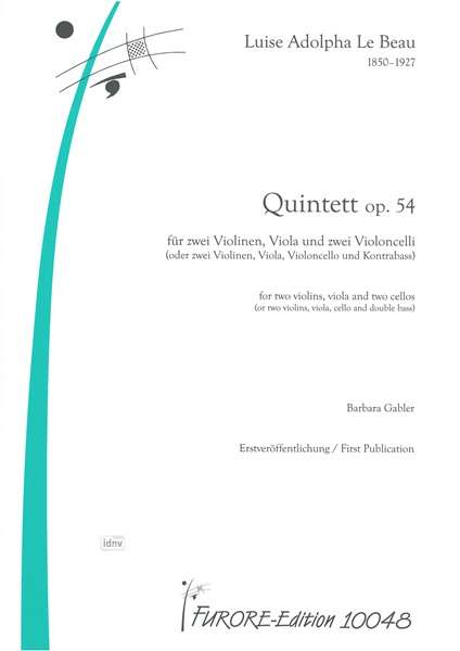 Luise Adolpha le Beau: Streichquintett op. 54, Noten