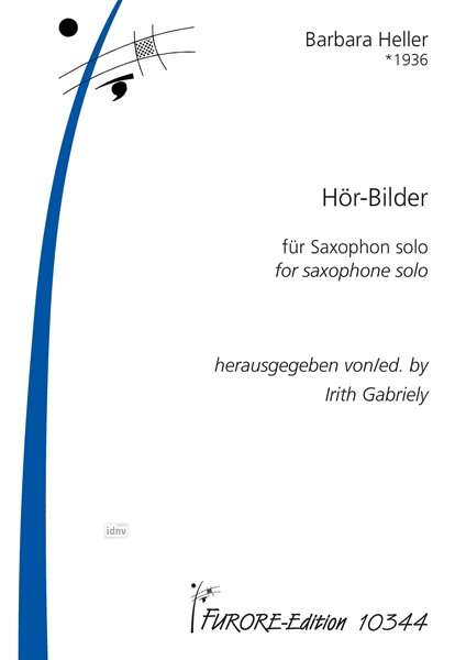Barbara Heller: Hör-Bilder Notenedition mit CD für Saxophon (1956), Noten