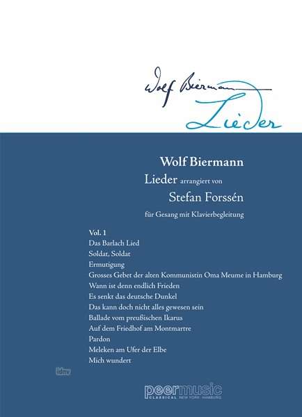 Wolf Biermann: Wolf-Biermann-Chorlieder Vol., Noten
