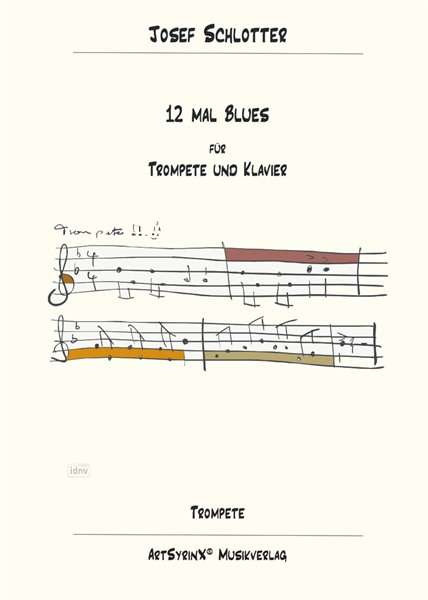 Josef Schlotter: 12 mal Blues für Trompete und Klavier, Noten
