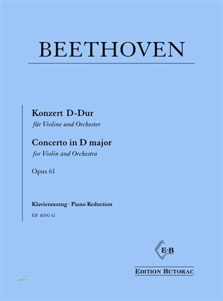 Ludwig van Beethoven: Violinkonzert D-Dur op. 61, Noten