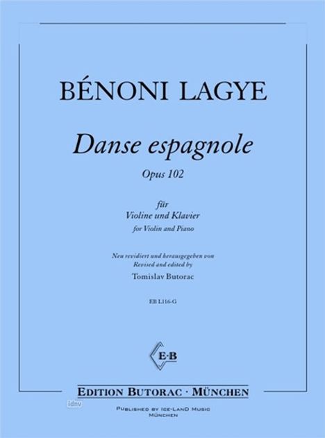 Bénoni Lagye: Danse espagnole op. 102, Noten