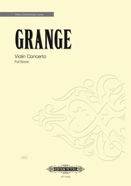 Philip Grange: Violin Concerto, Noten