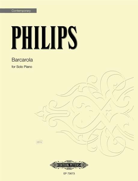 Julian Philips: Barcarola for Solo Piano (2019), Noten
