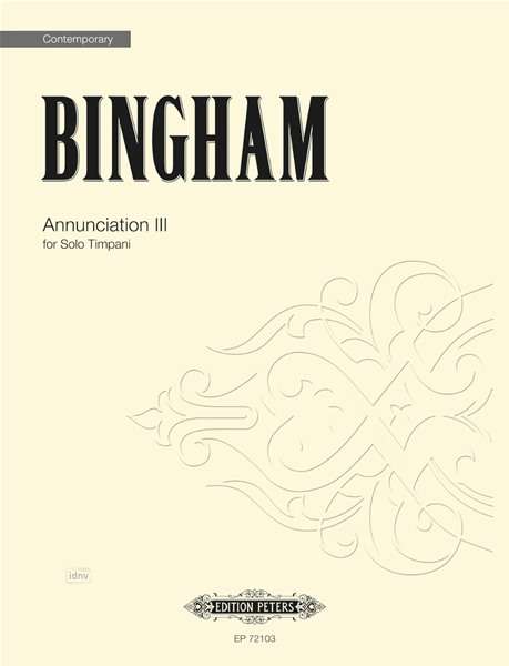 Judith Bingham: Annunciation III for Solo Timpani, Noten