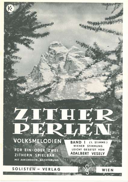Adalbert Vesely: Zither-Perlen, Noten