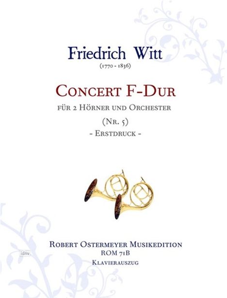 Friedrich Witt: Konzert für 2 Hörner (Nr. 5) F, Noten