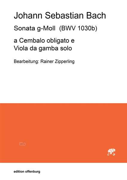Johann Sebastian Bach: Sonata g-Moll (BWV 1030b), Noten