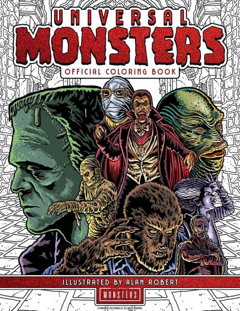 Universal Monsters: The Official Coloring Book, Buch