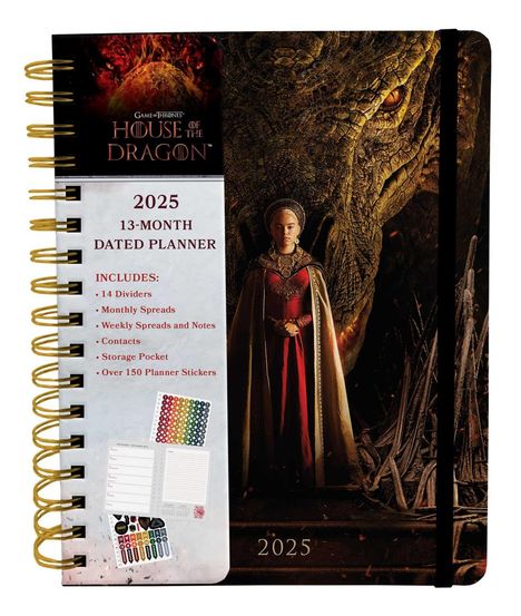 Insights: 2025 House of the Dragon 13-Month Weekly Planner, Buch