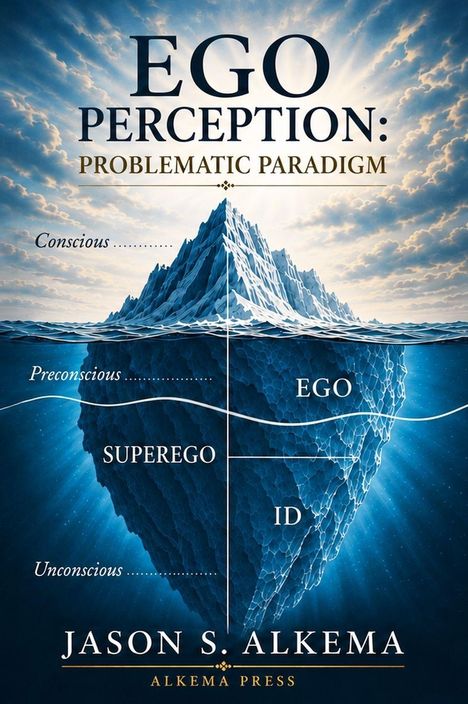 Der Text beschreibt einen Eisberg als Metapher für das Bewusstsein: Ego, Superego, ID, bewusst, vorbewusst, unbewusst.