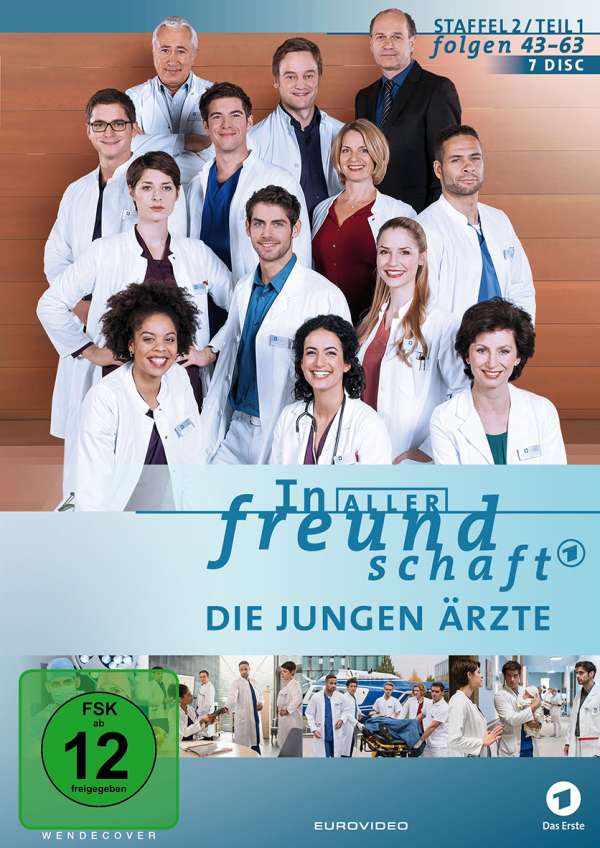 DVD In aller Freundschaft Die jungen Ärzte Folgen 43-63 Staffel 2 Alemania 