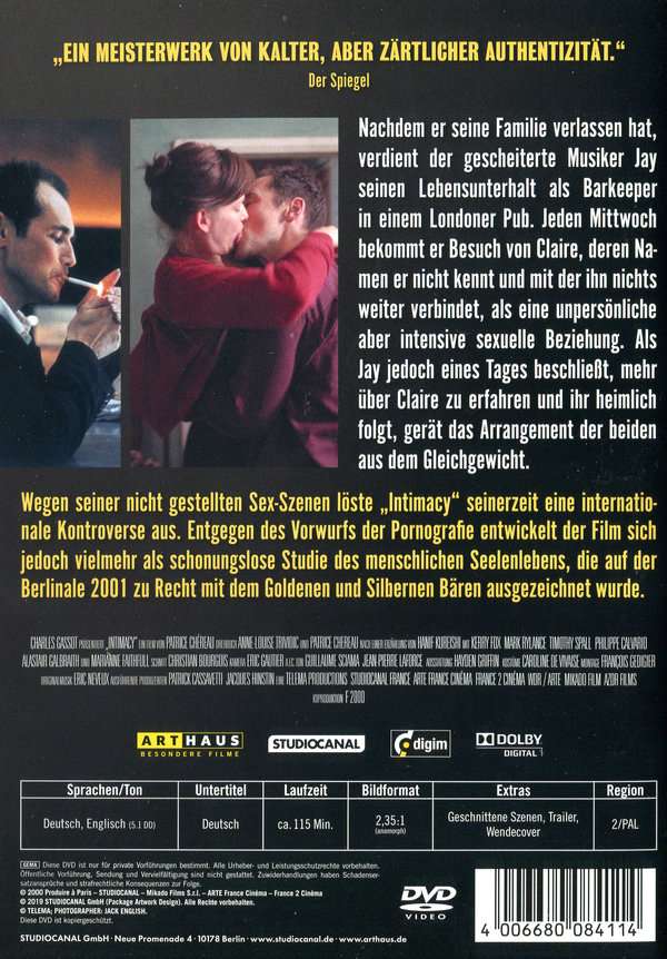 Film intimacy deutsch Real Sex