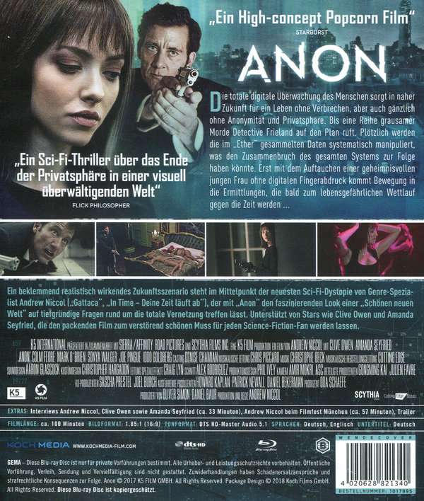 Anon (Blu-ray) – jpc