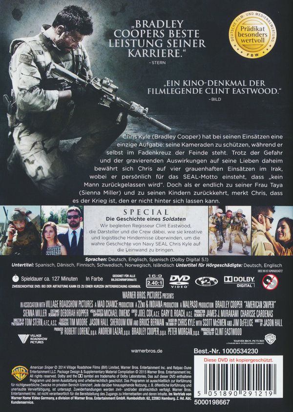 American Sniper Dvd Jpc