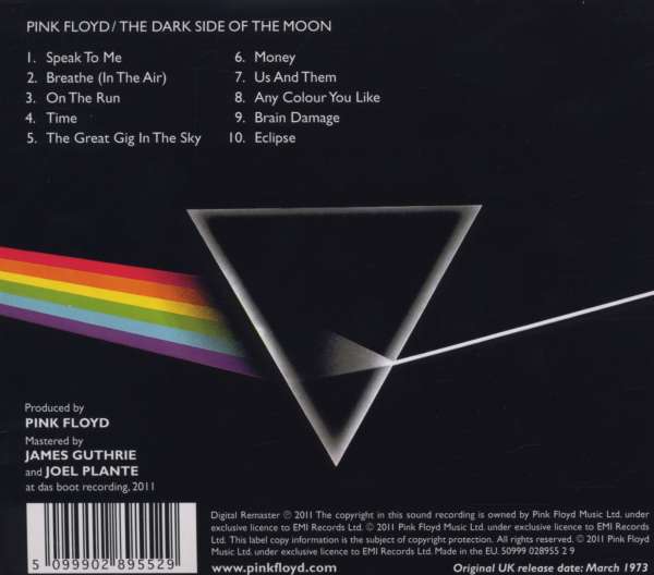 Pink Floyd The Dark Side Of The Moon (Remastered) (CD) jpc