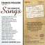 Francis Poulenc (1899-1963): Sämtliche Lieder, 4 CDs (Rückseite)