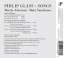 Philip Glass (geb. 1937): Songs, CD (Rückseite)