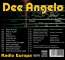 Dee Angelo: Radio Europa, CD (Rückseite)