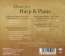 Musik für Harfe &amp; Klavier, CD (Rückseite)