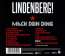 Filmmusik: Lindenberg! Mach dein Ding, CD (Rückseite)