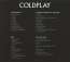 Coldplay: 4 CD Original (Limited Edition), 4 CDs (Rückseite)