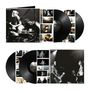 "Warpaint", "ARTIFACT". Schwarz-weiße Cover mit Bandfotos, Vinyl-Schallplatten und kleinen Farbbildern von Menschen.