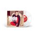 "Dido christmas day". Helles Cover mit einer Person, die auf einem Sofa sitzt, gekleidet in Rot und Dunkelblau. Weiße Vinyl-Schallplatte.