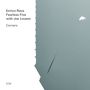 Text: Enrico Rava Fearless Five with Joe Lovano Corners. Minimalistisches Design mit Vogel und schräg verlaufender Linie.