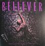 Text: "BELIEVER", "EXTRACTION FROM MORTALITY". Illustration: Mensch in zerrissener Wand.