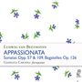 LUDWIG VAN BEETHOVEN APPASIONATA, Sonatas Opp. 57 & 109, Bagatelles Op. 126, GIANLUCA CASCIOLI fortepiano; Blumenmuster.