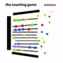 Texte: "the counting game", "antietam". Bunte Kugeln auf Linien, ähnlich einem Abakus, mit einigen Kugeln lose daneben.
