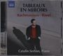 "TABLEAUX EN MIROIRS Rachmaninov · Ravel. Catalin Serban, Piano." Ein Mann steht draußen, wirft einen Schatten.