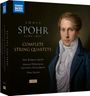 „LOUIS SPOHR (1784–1859) COMPLETE STRING QUARTETS.“ Porträt eines Mannes in historischer Kleidung.