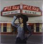 Texte: "El Rey", "Country Desire", "Alicia Blue". Eine Frau mit Cowboyhut steht vor einem Kino mit rotem Neonschild.