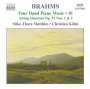 Johannes Brahms: Klaviermusik zu 4 Händen Vol.10, CD