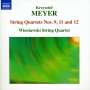 Krzysztof Meyer: Streichquartette Nr.9,11,12, CD