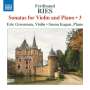 Ferdinand Ries: Sonaten für Violine & Klavier Vol.3, CD