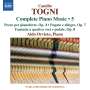 Camillo Togni: Sämtliche Klavierwerke Vol.5, CD
