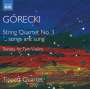Henryk Mikolaj Gorecki: Streichquartett Nr.3 "Songs are sung", CD