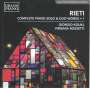 Vittorio Rieti: Klavierwerke & Werke für 2 Klaviere Vol.1, CD
