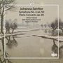 Johanna Senfter, Symphony No. 4 op. 50, Piano Concerto op. 90. Winterliche Flusslandschaft mit kahlen Bäumen.
