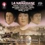 "La Navarraise", Massenet. Horne, Domingo, Milnes, London Symphony Orchestra. Historisches Cover mit drei schwebenden Köpfen.