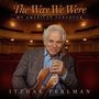 „The Way We Were“, „My American Songbook“, „Itzhak Perlman“. Ein Mann in einem Theatersaal hält eine Geige.