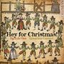 Texte: "Hey for Christmas!", "Siglo de Oro", "Spinacino Consort", "DELPHIAN".  
Illustration: Menschen tanzen im Kreis.