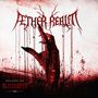 "AETHER REALM" oben, "SEASON OF BLOODSHED" unten. Illustration einer blutigen Hand mit schwarzen Krallen.