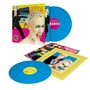 Text: "roxette", "HAVE A NICE DAY". Zwei blaue Vinyl-Schallplatten, bunte Covergestaltung mit Porträts.